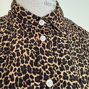 J. Crew Leopard print Shirt - Black and Brown